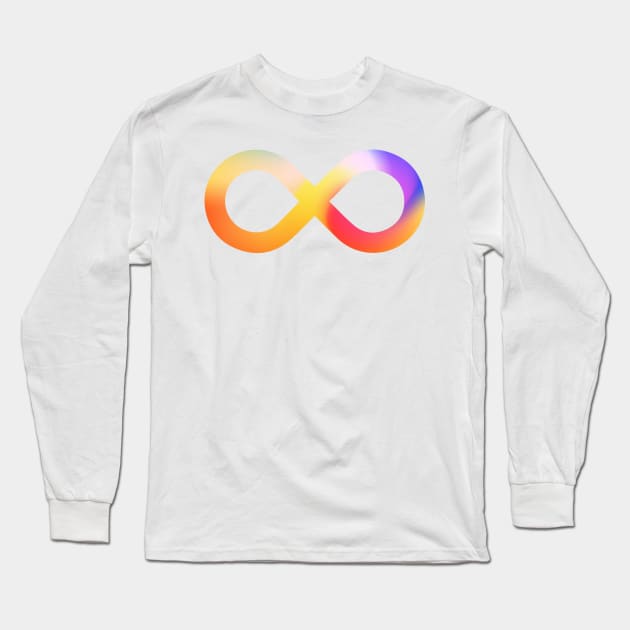 Autism Gradient Infinity Long Sleeve T-Shirt by yphien